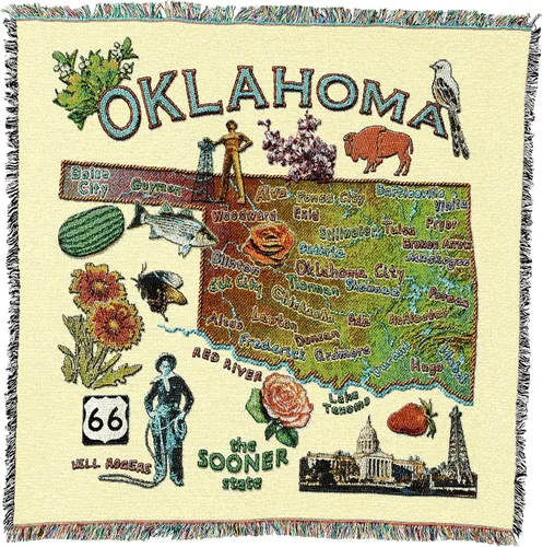 Miniatura 39 de Pure Country Weavers State of Alabama - Manta cuadrada para regalo, manta de tapiz tejida de algodón, fabricada en los Estados Unidos