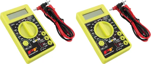 Performance Tool Probador de multímetro digital W2974 de 2000 cuentas con voltímetro de CA CC y medidor de amperios de voltios ohmios, medidas de