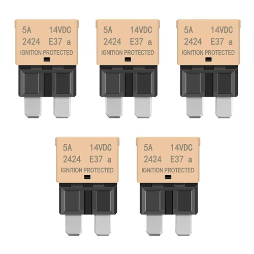 Miniatura 13 de LENKRAD Fusible reiniciable ATC/ATO automotriz de 15 amperios, 15 A, reinicio manual, hoja estándar, fusibles de 15 amperios, disyuntor de reinicio