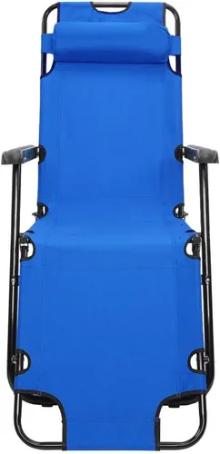 Miniatura 6 de Tumbona plegable para exteriores, tumbona para patio, silla de playa reclinable, silla reclinable para el patio, piscina, césped, silla reclinable