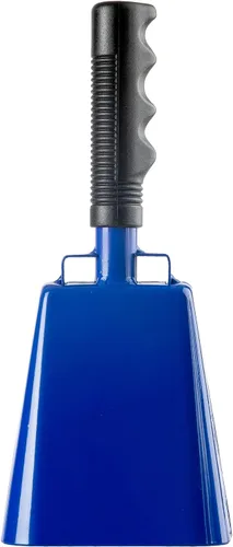 Miniatura 12 de Campana de vaca de acero con mango, campana de animación y ruidos fuertes, campanas de mano para eventos deportivos, juegos de fútbol, campana