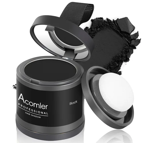 Miniatura 20 de Acomler Color de Cabello en Polvo de Sombra para Retoque Instantáneo de Raíces, Cobertura de Raíces, Marrón Oscuro para Cabello Ralo, Cobertura