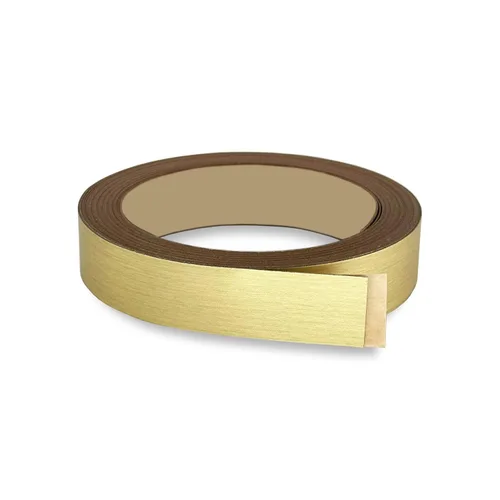 Miniatura 20 de Bandas de borde plateado cepillado de 1 pulgada x 25 pies – Adhesivo fuerte para despegar y pegar, fácil aplicación – Cinta de borde flexible