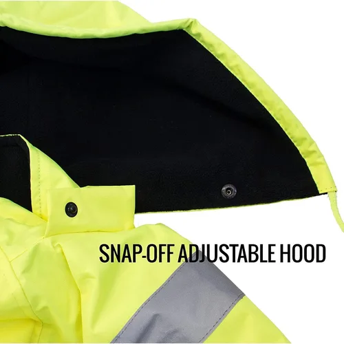 Miniatura 7 de WJ9011/12 - Chaqueta de seguridad para hombre, ANSI Clase 3 de alta visibilidad, impermeable
