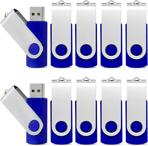 Miniatura 12 de KEXIN Memoria flash de 8 GB, 10 unidades de memoria USB 8G, memoria a granel con indicador LED, diseño de unidades flash en tapa a presión