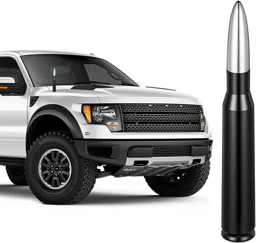 Miniatura 10 de Antena de bala de coche de 5.4 pulgadas para Ford Serie F F150 F250 F350 GMC Sierra Jeep Patriot 2007-2017 Chevy Silverado Dodge RAM 1500 2500 3500