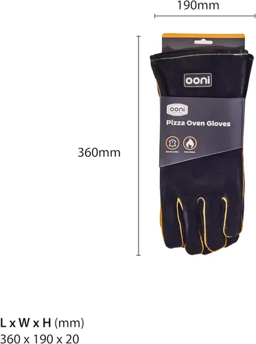 Miniatura 3 de Guantes para parrilla Ooni - Resistente al calor y al fuego, guantes protectores a prueba de calor perfectos para cocinar al aire libre, parrilla