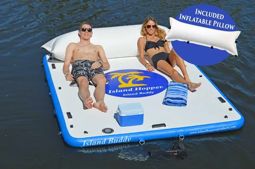 Miniatura 11 de Island Hopper Island Buddy - Muelle inflable para plataforma de agua