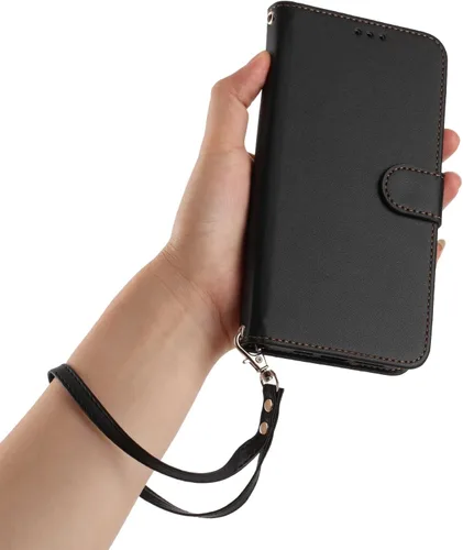 Miniatura 8 de Funda abatible compatible con Blackview Oscal Flat 1c 【Correa con cordón】【Cartera con ranura para tarjeta】【Funda para teléfono】【Cierre magnético】