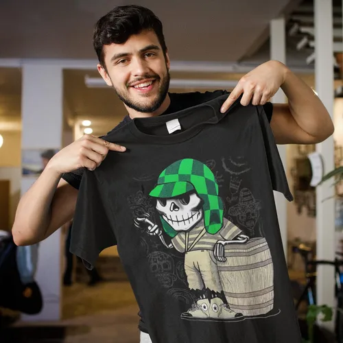 Miniatura 4 de El Chavo del Ocho Dia de Los Muertos Camisa Calavera Azúcar Chespirito