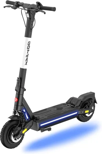 Gotrax Ares - Patinete eléctrico todoterreno para adultos, neumáticos sin cámara de 10 pulgadas, autonomía de 25 millas con motor dual de 500W,