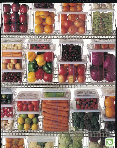 Miniatura 5 de Rubbermaid Commercial Products Tapa grande para contenedor de almacenamiento de alimentos cuadrado de plástico que ahorra espacio de 12/18/22