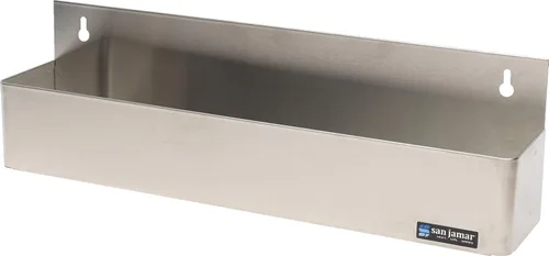 San Jamar b5522 Single Rail velocidad rack titular de la botella de acero inoxidable, (21 1/4 pulgadas ancho x 6 pulgadas Altura x 4 1/8 pulgadas