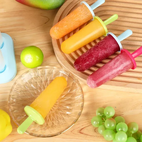 Miniatura 6 de BAKHUK Moldes para paletas de hielo, 3 juegos de moldes para hacer paletas de hielo, con embudo y cepillo, 3 colores, reutilizable, fácil
