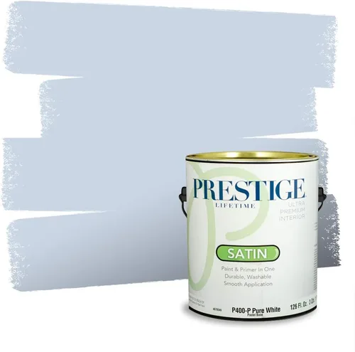 Miniatura 661 de Pintura Exterior + imprimación PRESTIGE, todo-en-uno, 1 galón, acabado mate, color comparable al Valspar* Royal Gray* VS151-Gris real