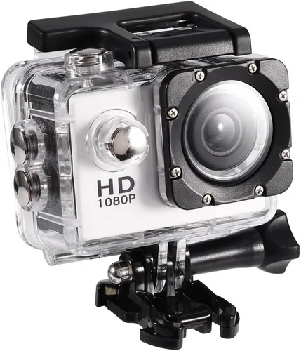 Miniatura 12 de Mini cámara deportiva, 2 pulgadas, 1080P, pantalla LCD completa, cámara de acción 4K 98.4 ft con mini videocámara accesorios de montaje, soporte, oro