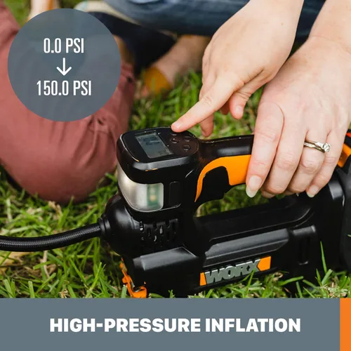 Miniatura 6 de Worx WX092L.9 20V Power Share Inflador de bomba de aire portátil (solo herramienta) 150 PSI, para neumáticos de automóvil, motocicleta y bolas