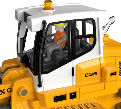 Miniatura 4 de KidsFaves Pro-Grade - Bulldozer de control remoto de grado profesional para adultos, modelo de construcción RC en microescala de metal con sistema