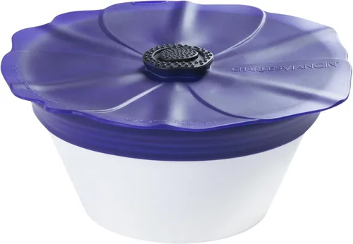 Miniatura 2 de Charles Viancin - Tapa de silicona Poppy Pop para almacenamiento de alimentos - 8 pulgadas/7.9 in - Sello hermético en cualquier superficie lisa