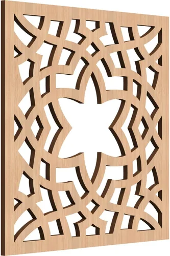 Miniatura 5 de París - Paneles de pared decorativos de madera con calado, extra pequeños, 7 3/8 pulgadas de ancho x 7 3/8 pulgadas de alto x 1/4 pulgadas de alto