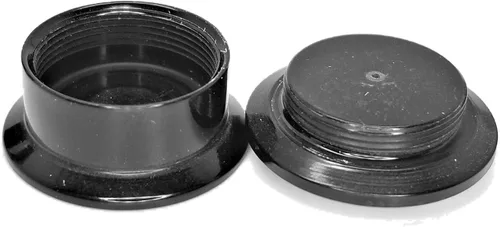 Miniatura 3 de Pierced Republic - Tapones para los oídos con diseño de baphomet en blanco y negro (acrílico, 10 tamaños)