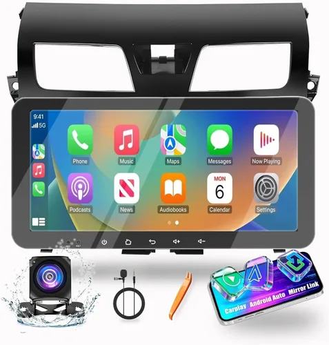 Para Nissan Altima Teana 2013-2018 Car CarPlay Android Navegación Automática Estéreo GPS Radio Cámara Pantalla 10.33 "QLED Pantalla Táctil Headunit