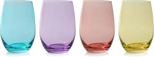 Miniatura 13 de True Juego de copas de vino sin tallo, copas modernas para vinos tintos y blancos, cócteles, bebidas, regalos de boda, inauguración de la casa