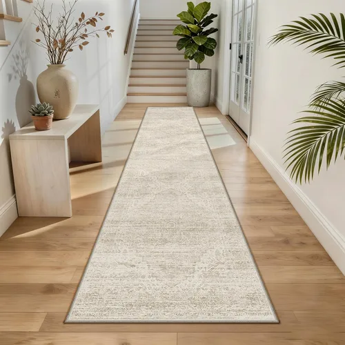Miniatura 45 de Alfombras para pasillos antideslizantes 2x8, alfombra de pasillo moderna lavable para entrada, alfombra de piso suave resistente a manchas para Gris