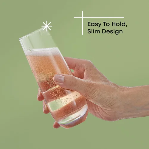 Miniatura 4 de JoyJolt Milo Copas de Champán Sin Tallo Juego de 8 Copas de Cristal. Flauta de Vino Prosecco de 9.5oz, Copas de Mimosa, Juego de Copas de Cóctel