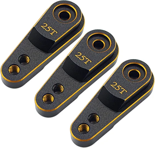 Servo bocina de aluminio 25T actualizaciones de brazo de dirección para servomotores estándar compatibles con Traxxas TRX4 Axial SCX10 Tamiya 1/10