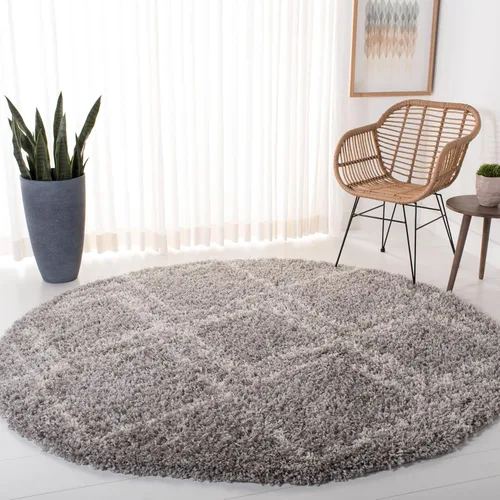 Miniatura 7 de SAFAVIEH Pro Luxe Shag Collection - Alfombra de pasillo, 2 pies 6 pulgadas x 6 pies, color crema y azul, diseño de borlas bohemias, no desprende
