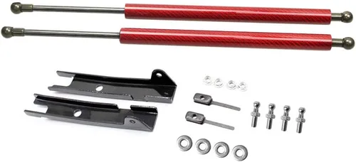 Miniatura 8 de TSUBASA Soportes de elevación para Toyota Tacoma N300 2016-2023 capó delantero Modificar fibra de carbono cargada a gas, amortiguadores