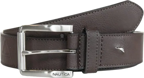 Miniatura 2 de Nautica Men's Casual Padded Leather Belt with Signature Ornament