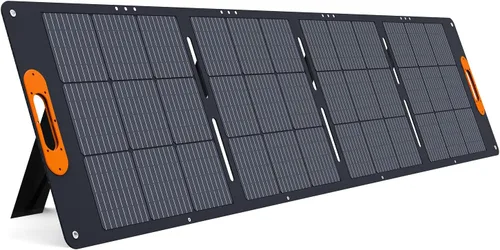 ALLWEI Panel solar portátil de 200 W para generador solar de estación de energía de 1200 W 2400 W, salidas 3 en 1, cargador solar de 18 V con