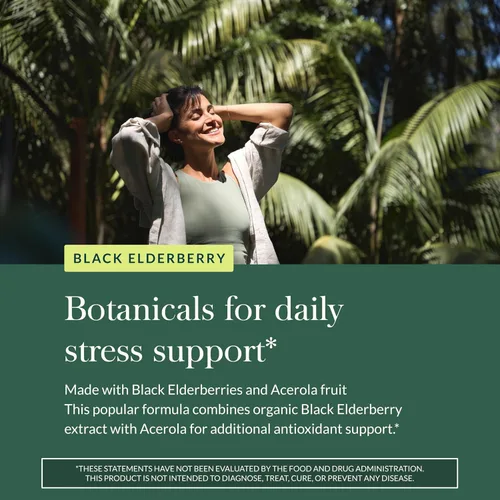 Miniatura 5 de Gaia Herbs Black Elderberry - Suplemento diario de apoyo inmunológico para ayudar a apoyar el bienestar - con bayas de saúco negro y fruta
