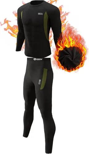 Miniatura 7 de Conjunto de ropa interior térmica para invierno, equipo de caza deportivo, capa base, parte inferior, peso medio