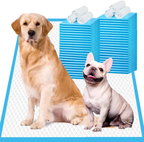 Miniatura 10 de IMMCUTE Almohadillas extragrandes para orina de perro de 36 x 36 pulgadas, 30 unidades, almohadillas de entrenamiento para orina de cachorros, súper