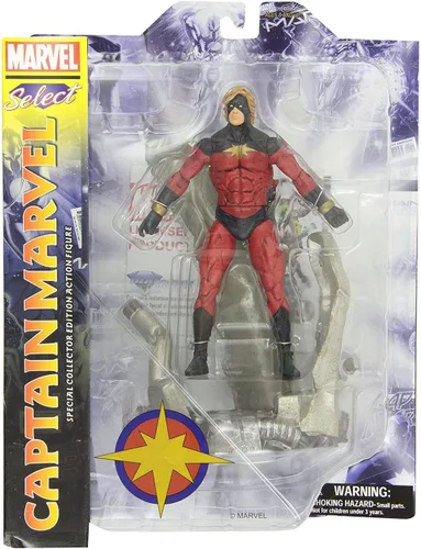Miniatura 2 de DIAMOND SELECT TOYS Figura de acción Marvel Select Captain Marvel, 7 pulgadas