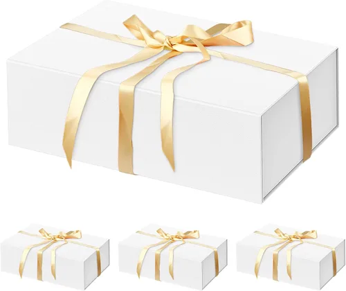 Miniatura 20 de HavrePac Paquete de 4 Cajas de Regalo Grandes 35x23x11 cm Cajas de Regalo de Lujo con Tapas, Caja de Regalo con Cierre Magnético para Empaquetado