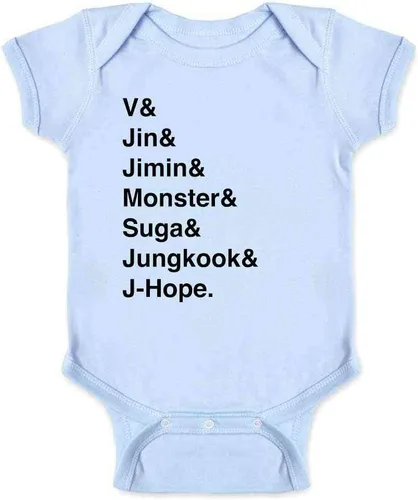 Miniatura 4 de Pop Threads K-Pop Group Names List Infant Baby Boy Girl Bodysuit