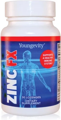 Youngevity Zinc Fx - Zinc + oligominerales + saúco + astrágalo - Apoyo inmunológico masticable - Altamente absorbente - Delicioso - 30 unidades