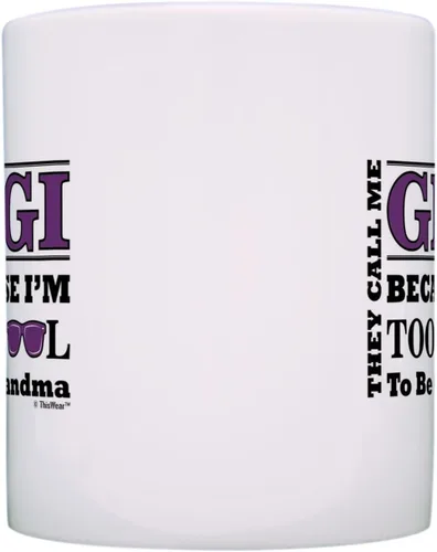 Miniatura 4 de ThisWear Regalo del Día de la Madre para Gigi Too Cool to Be a Grandma Gafas de sol Regalo de 11 oz Taza de café de cerámica Taza de té Blanco 11oz