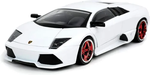 Miniatura 9 de Jada Toys Hyper-Spec 1:24 Lamborghini Murcielago Roadster Coche fundido a presión rojo, Juguetes para niños y adultos
