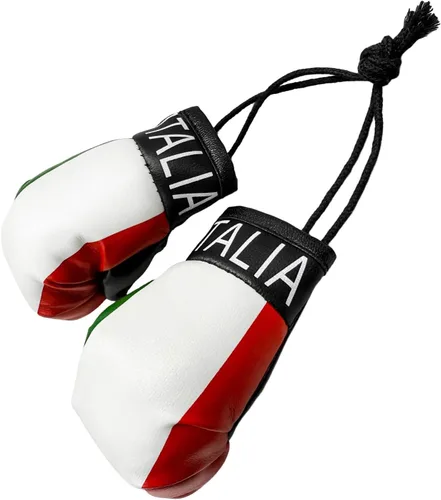 1 par de mini guantes de boxeo para espejo de automóvil, novedosos guantes de boxeo en miniatura, accesorios colgantes para espejo de automóvil,