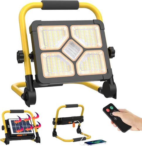 Miniatura 8 de ERAY Foco LED para Construcción, Luz de Trabajo 8000LM 13500mAh Luz de Trabajo LED 2 Métodos de Carga / 4 Modos/Banco de Energía/Control