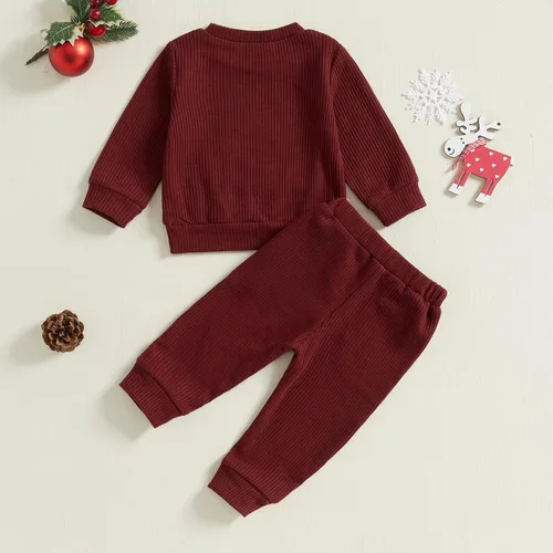 Miniatura 76 de Conjunto de camisa larga y divertida para bebé niño y niña, ropa de primera Navidad, 6, 12, 18, 24 meses, 2T