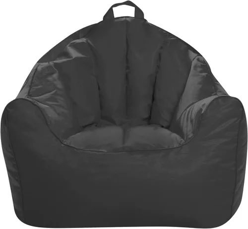 Miniatura 20 de Posh Beanbags - Sillón puff grande, 38 pulgadas, color azul rey sólido Nylon suave - Azul real