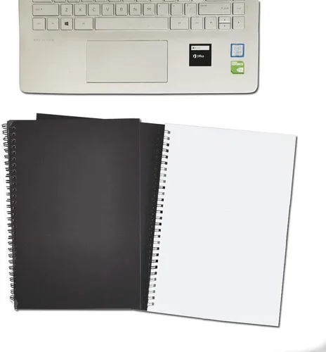 Miniatura 4 de Twinkle Cuadernos en espiral, cuadernos en blanco, papel grueso, 60 hojas, 10 x 7 pulgadas, paquete de 2 (negro, blanco)