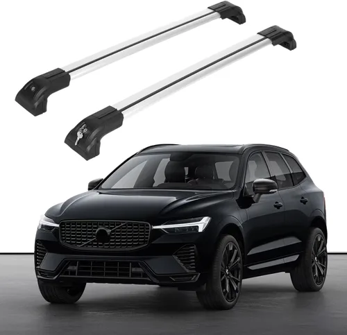 Miniatura 18 de ERKUL Barras transversales de techo para Volvo XC90 2016-2026 Barras transversales de aluminio con cerradura antirrobo para el techo Compatible