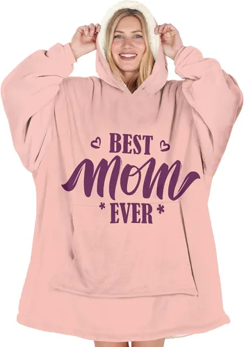 Miniatura 21 de Warmstorey Manta con Capucha Portátil para Mamá Esposa La Mejor Sudadera de Todos los Tiempos - Regalo de Navidad del Esposo Hija Aniversario